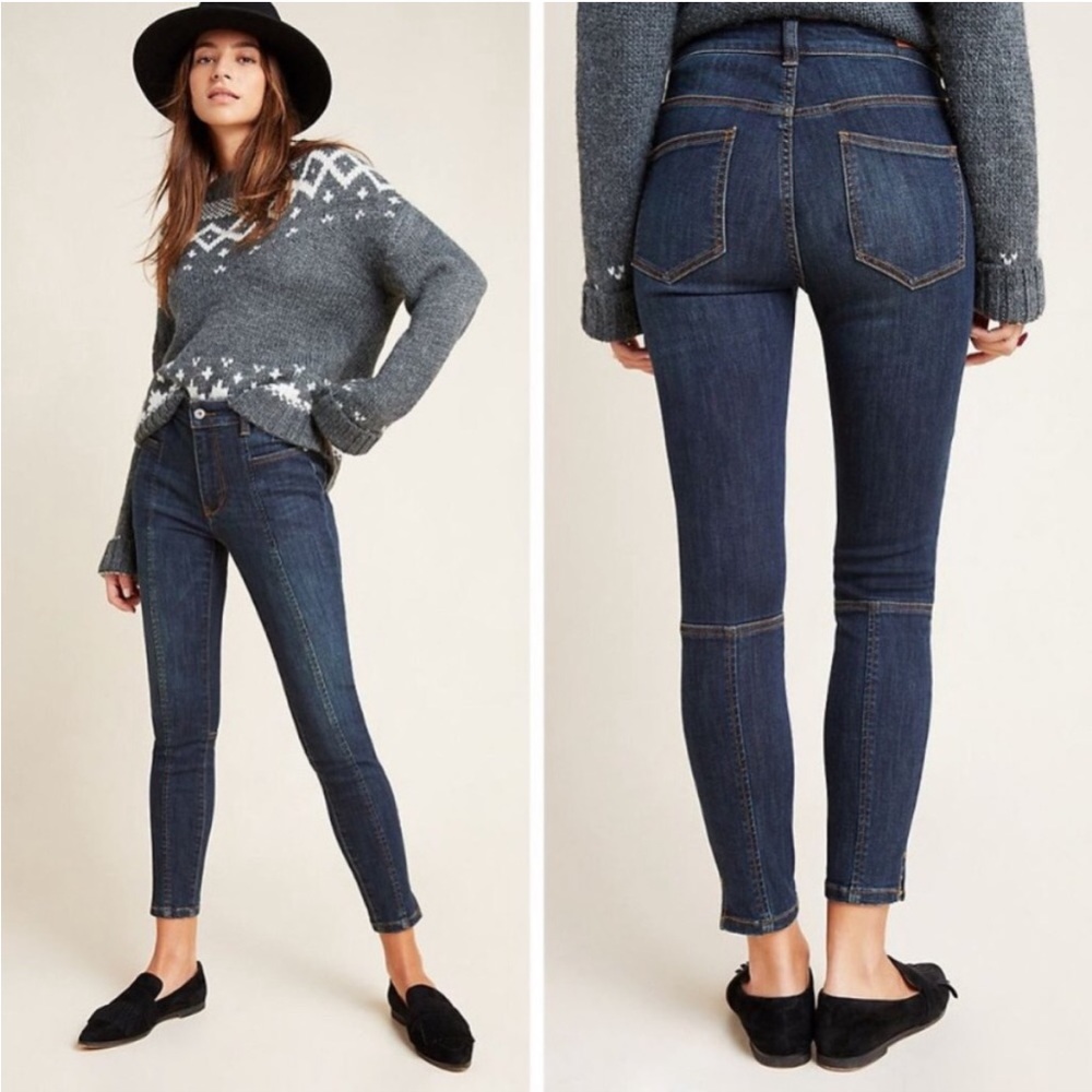 Pilcro and the Letterpress Front Seam High Rise Denim Legging Sz 26